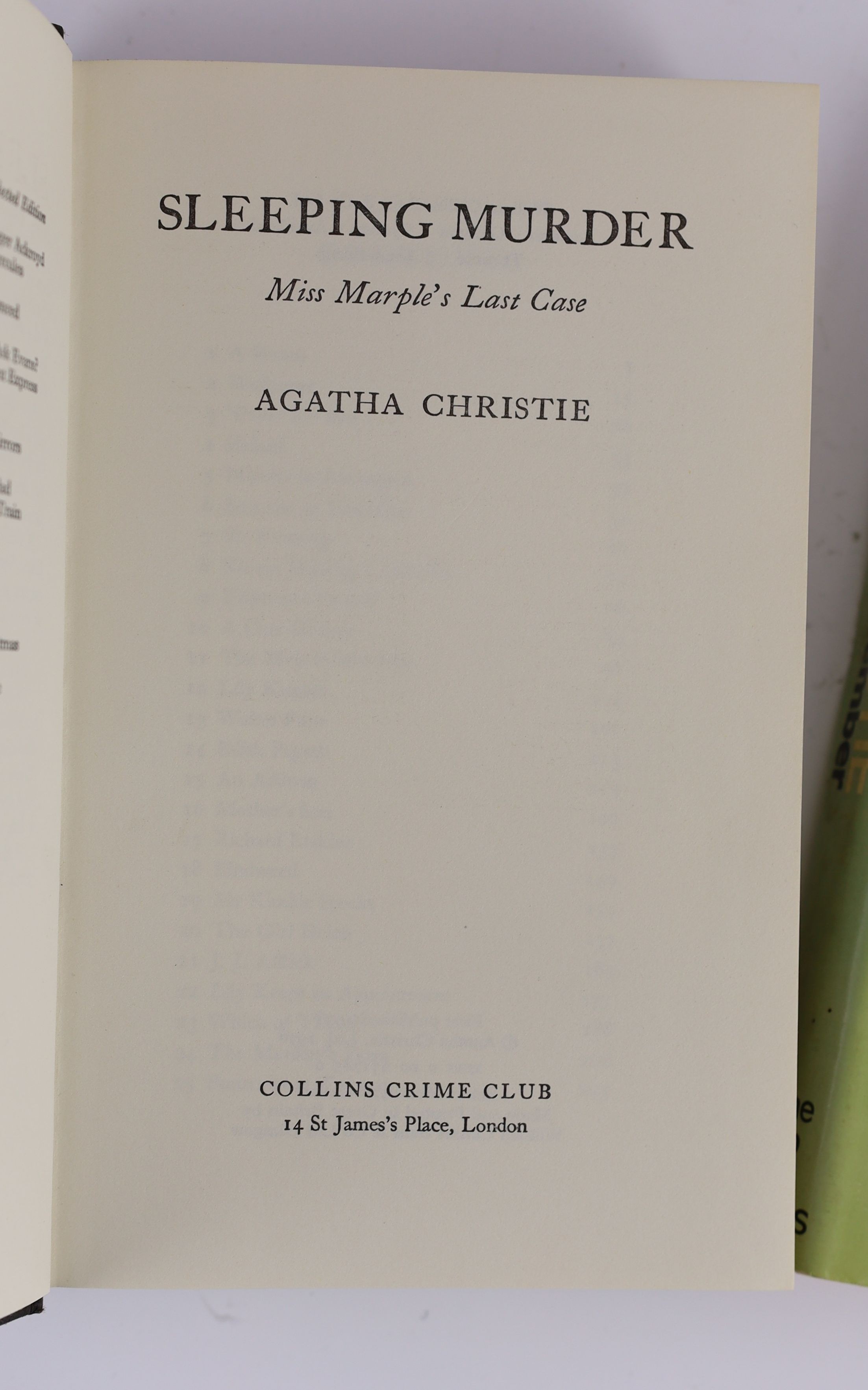 Christie, Agatha -Two works - Elephants Can Remember, 1st edition
